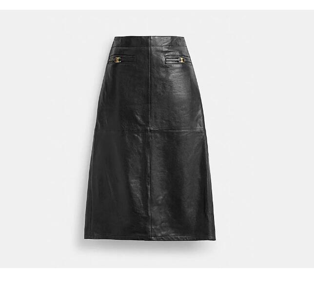 Cheap Long Leather Skirt