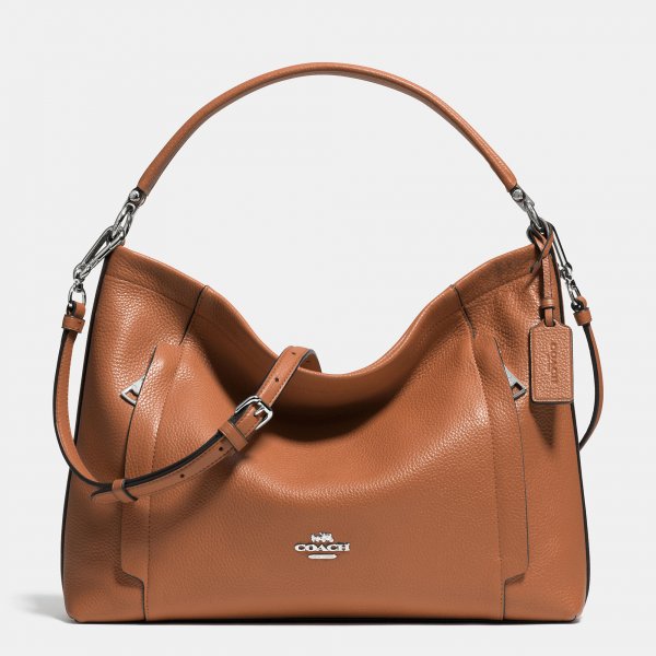 2016 New Coach Scout Hobo In Pebble Leather