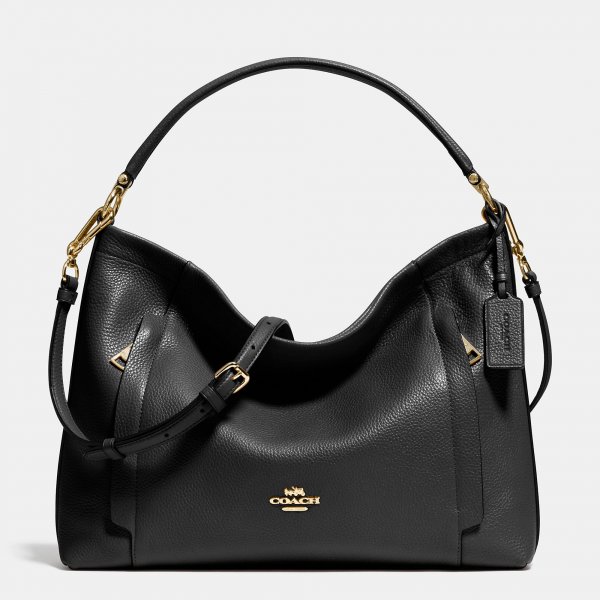 Sale Hot Shows Coach Scout Hobo In Pebble Leather